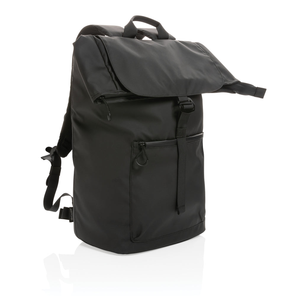 Branded Impact AWARE™ RPET water resistant 15.6" laptop backpack