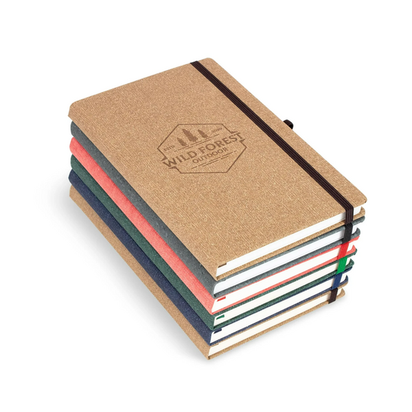 Primo Eco Notebook - Jute, Cora, Wood, Leather