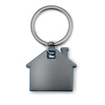 House shape plastic key ring