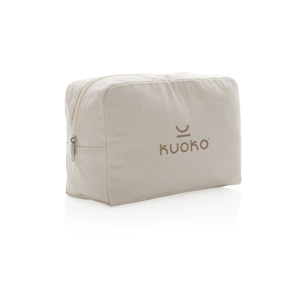 Branded Impact Aware™ 285 gsm rcanvas toiletry bag undyed