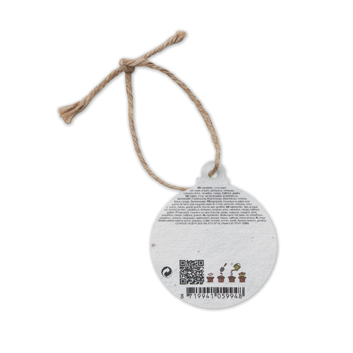 Seed paper Xmas ornament - Bauble