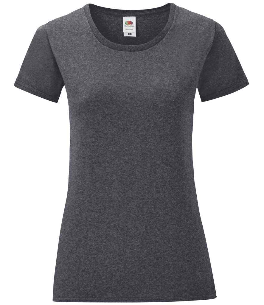 Fruit of the Loom Ladies Iconic 150 T-Shirt Dark Heather
