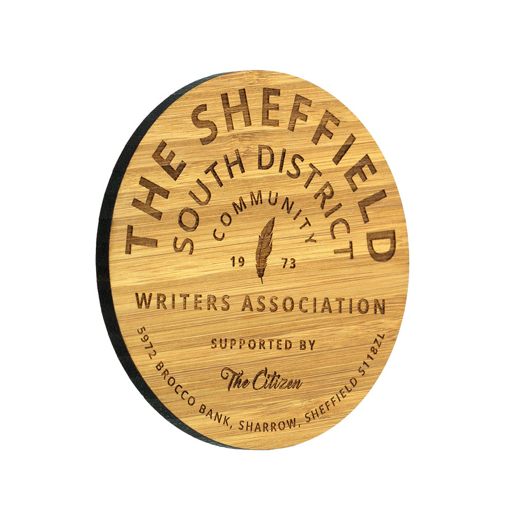 92mm x 92mm Bamboo Coaster with Cork Base