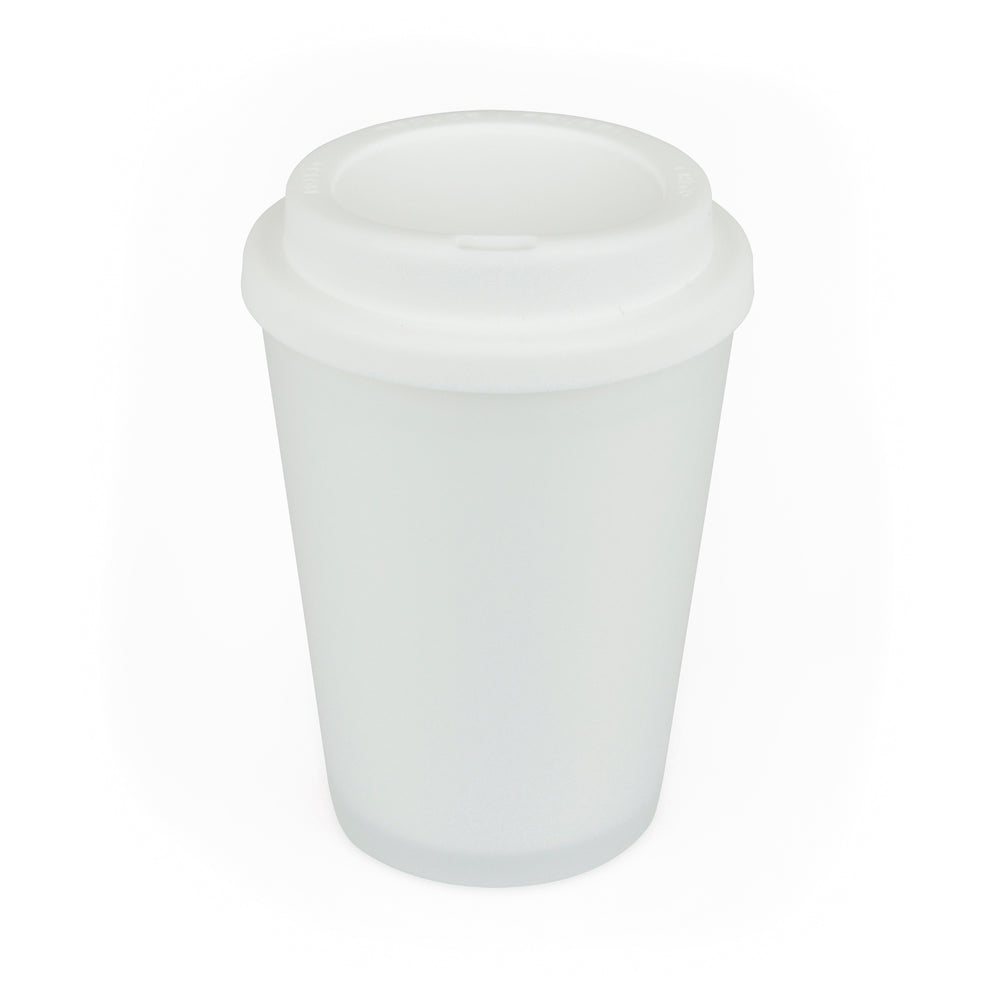 Branded Haddon 350ml double wall Frosted Translucent tumbler