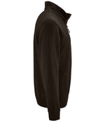 SOL'S Stan Contrast Zip Neck Sweatshirt Black