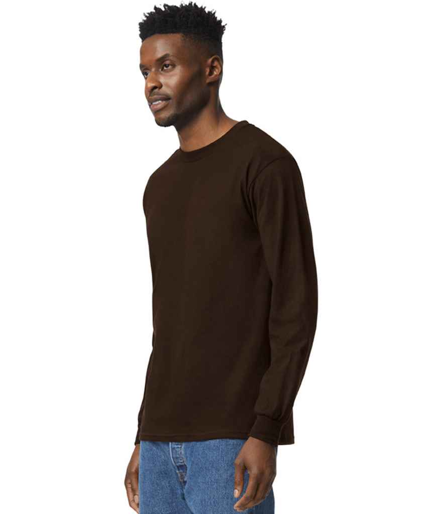 Gildan Ultra Cotton™ Long Sleeve T-Shirt Dark Chocolate