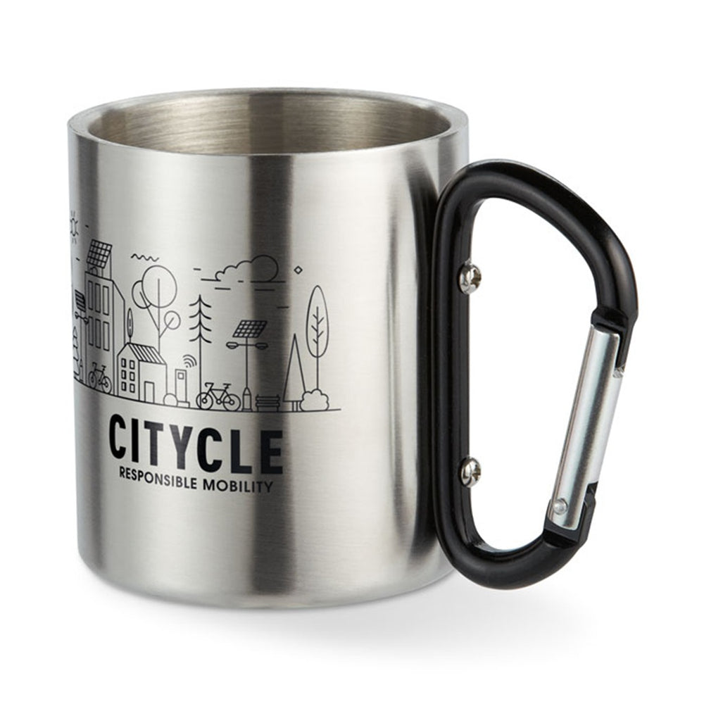 Branded Metal mug & carabiner handle