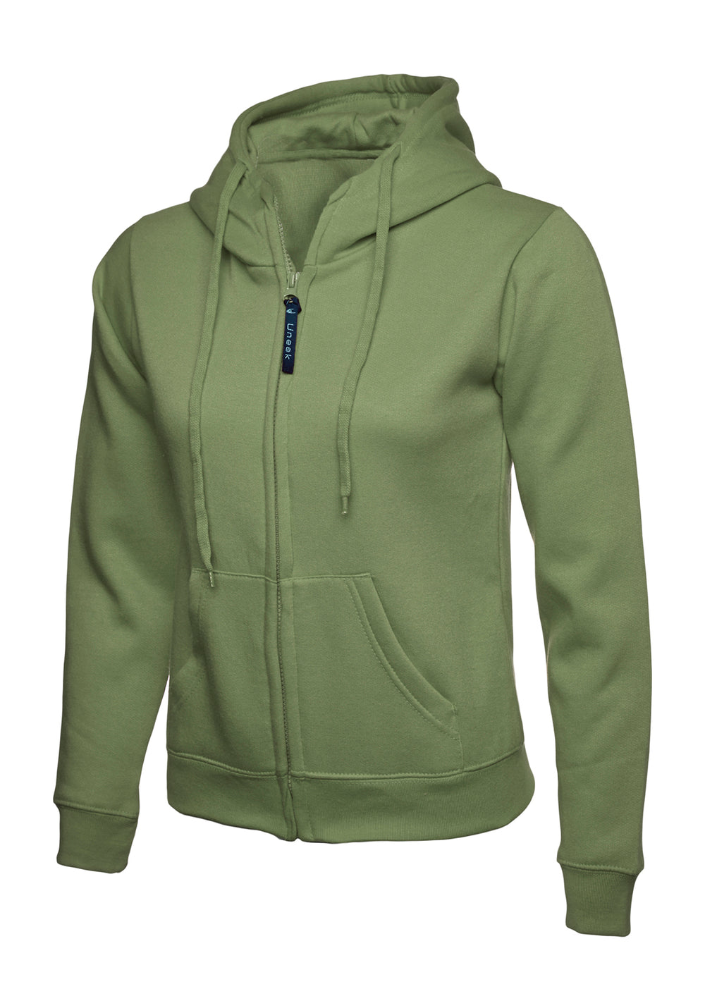 Branded Ladies Classic Full Zip Hooded Sweatshirt