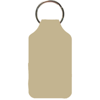 Recycled Imitation Leather Key Fob - Square Shape