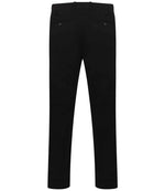 Henbury Stretch Flex Waistband Chino Trousers Black