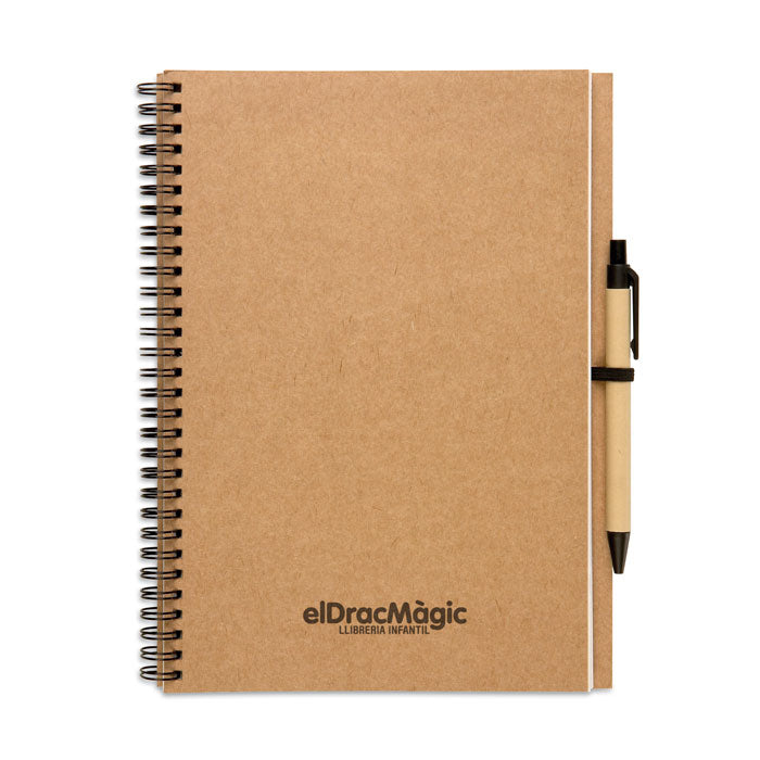 Recycled Full Cover notebook with pen
