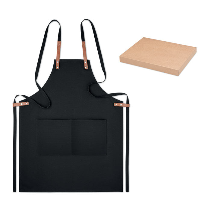 Branded Organic cotton apron 340 gr/m²