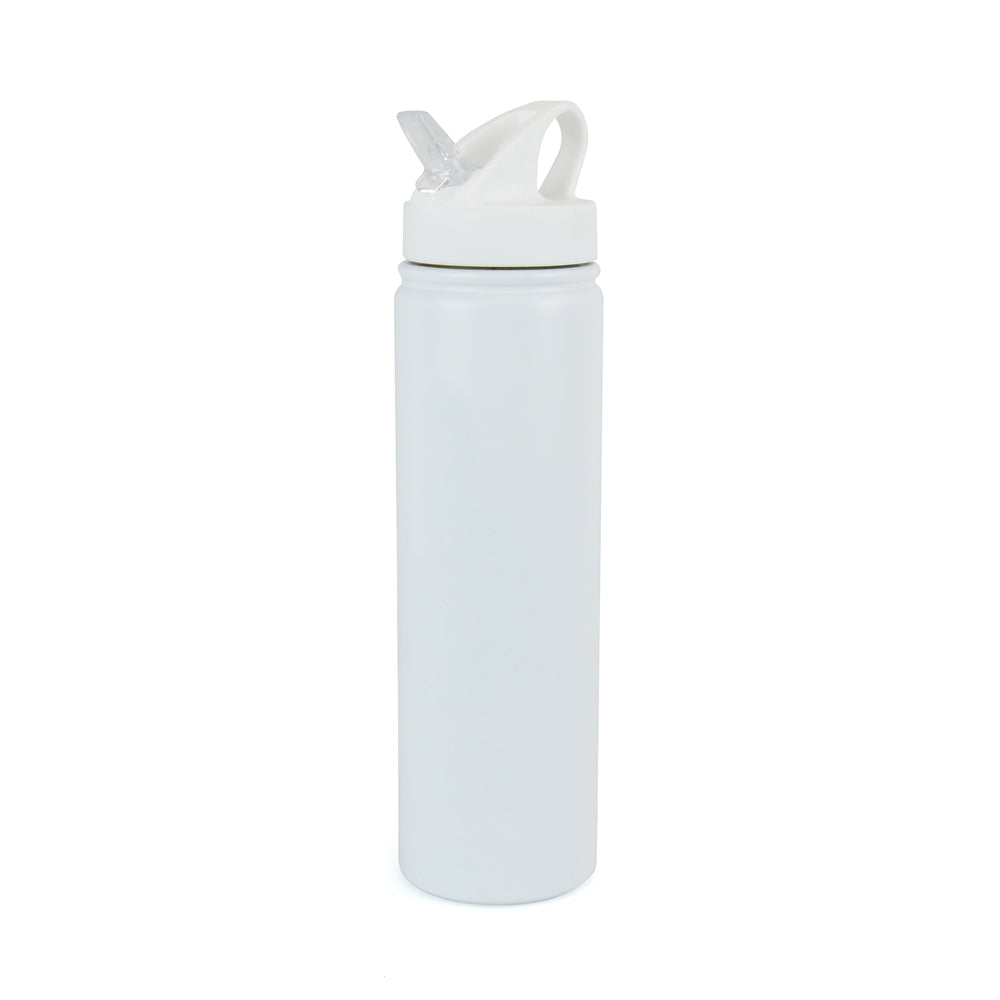 Alice Double Wall Stainless Steel Bottle, with mouthpiece and straw