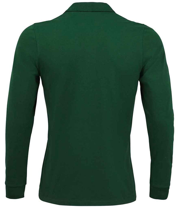 SOL'S Perfect Long Sleeve Piqué Polo Shirt Bottle Green
