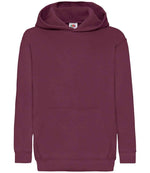 Fruit of the Loom Kids Classic Hooded Sweatshirt Burgundy