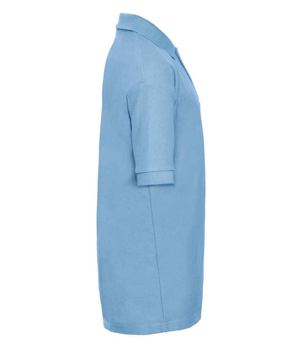 Russell Schoolgear Kids Poly/Cotton Piqué Polo Shirt Sky Blue