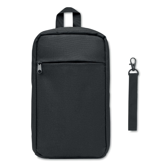 Branded Cross chest bag in 600D Rpet