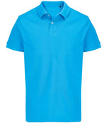 SOL'S Unisex Pacific Twin Piqué Polo Shirt Aqua