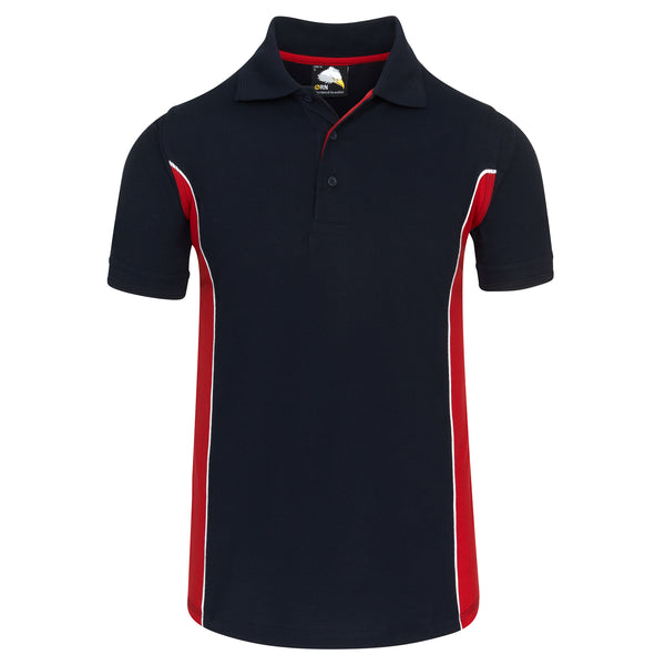 Orn Silverswift Two Tone Poloshirt Navy/Red
