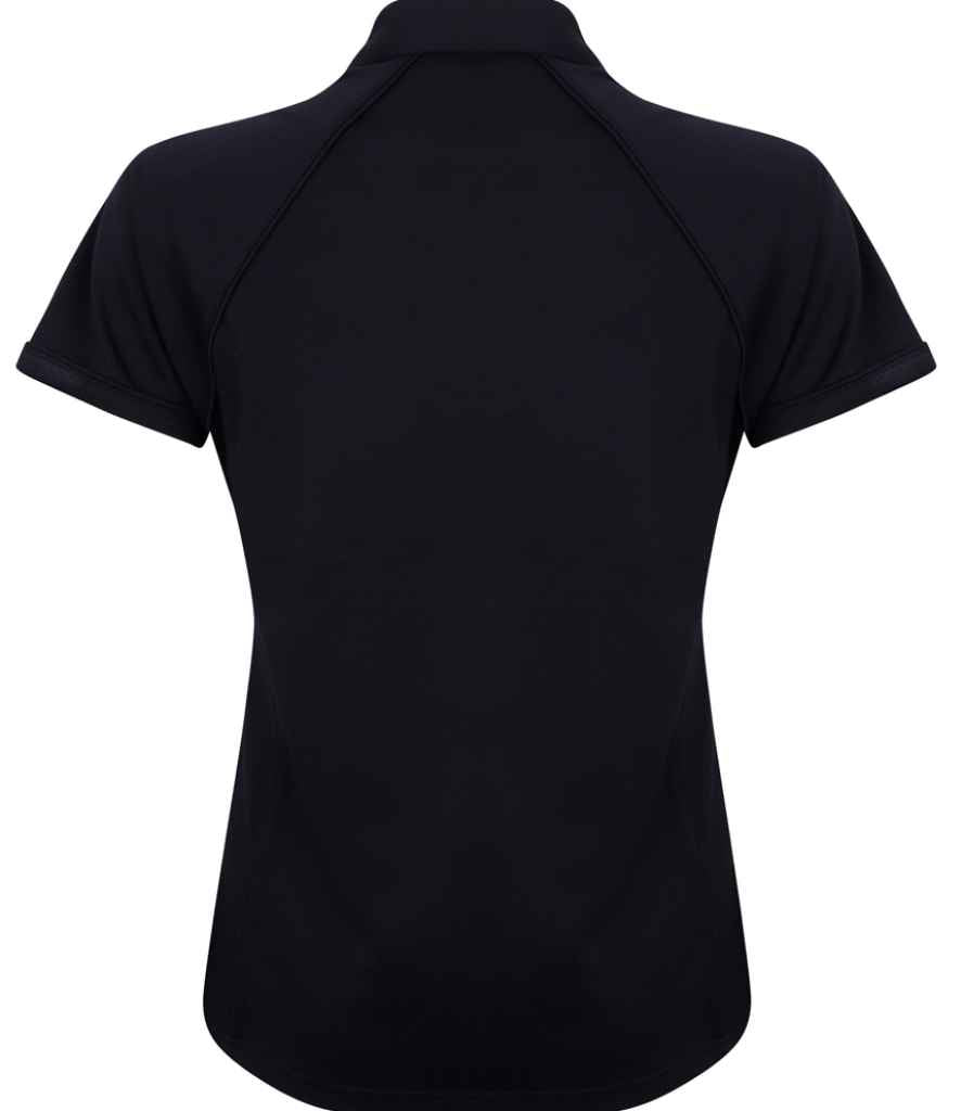 Finden + Hales Ladies Performance Piped Polo Shirt Navy/Navy
