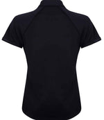 Finden + Hales Ladies Performance Piped Polo Shirt Navy/Navy
