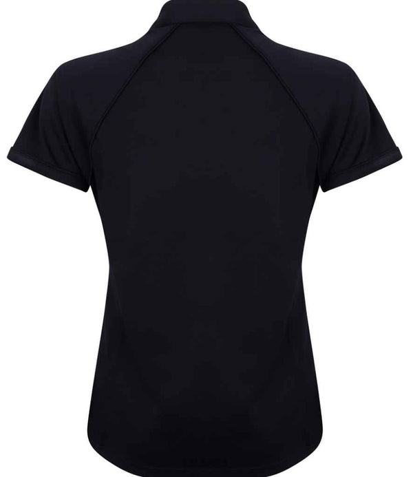 Finden + Hales Ladies Performance Piped Polo Shirt Navy/Navy