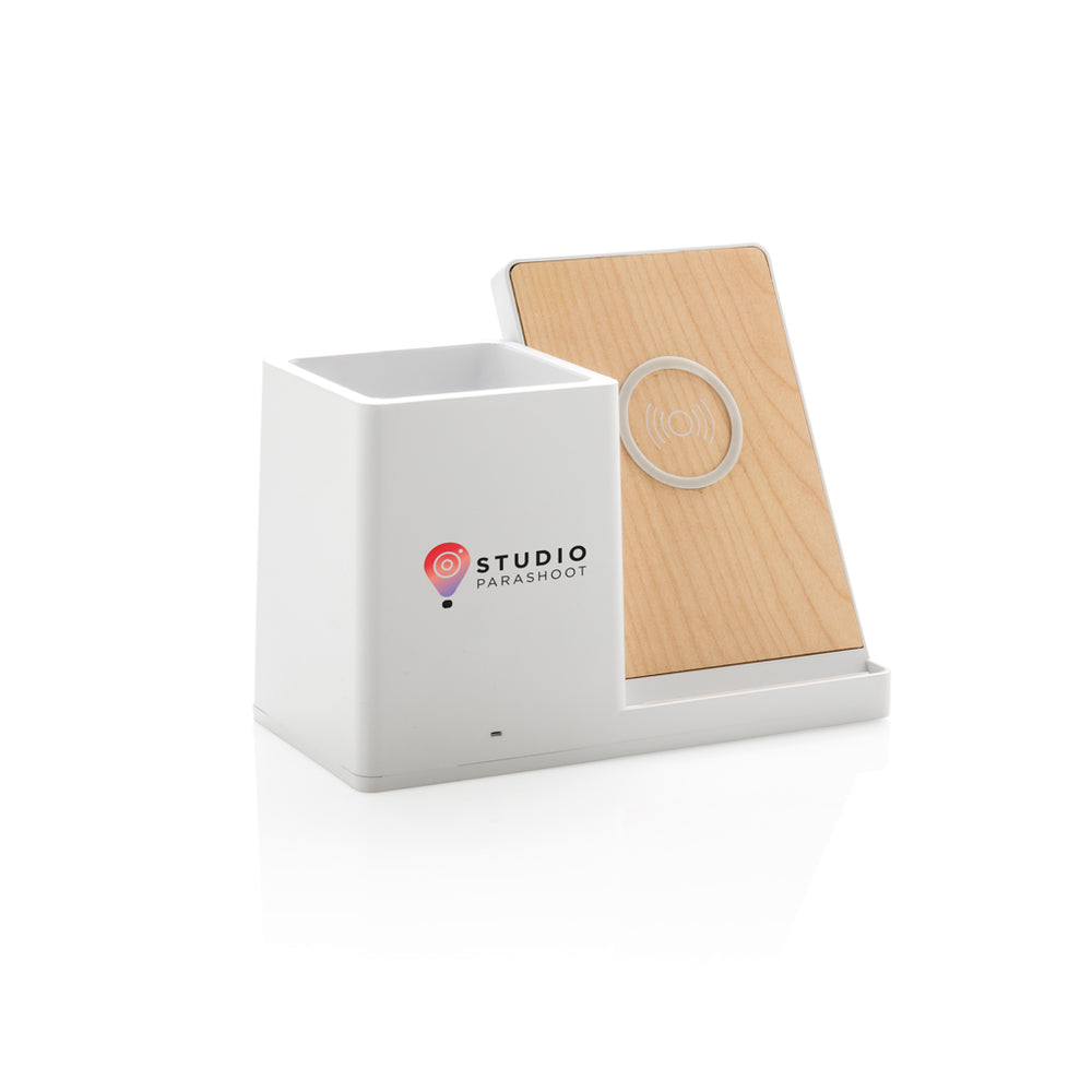 Branded Ontario RCS recycled plastic 10W wireless charger