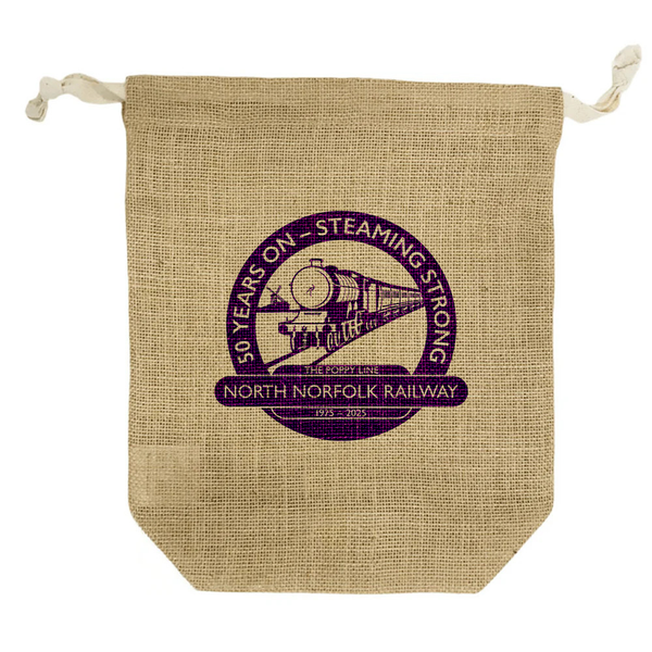 Branded Large Jute Pouch