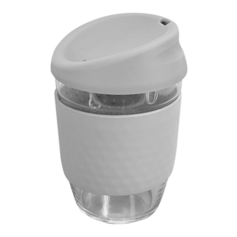Glass Coffee Cup with Silicone Band - Kiato Cup
