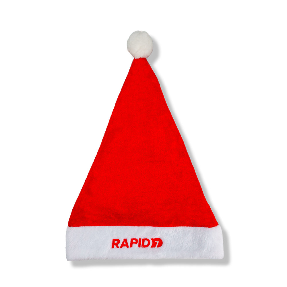 Branded Embroidered Plush Santa Hat