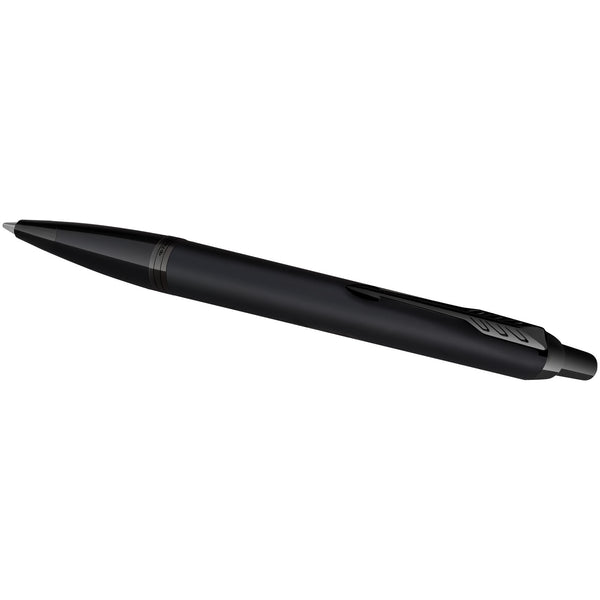 Branded Parker IM achromatic ballpoint and rollerball pen set with gift box
