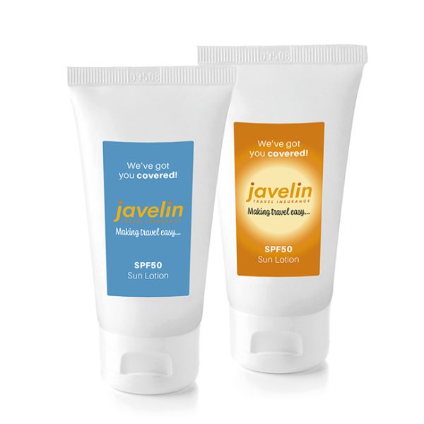 Branded SPF50 Sun Lotion in a Tube (50ml)