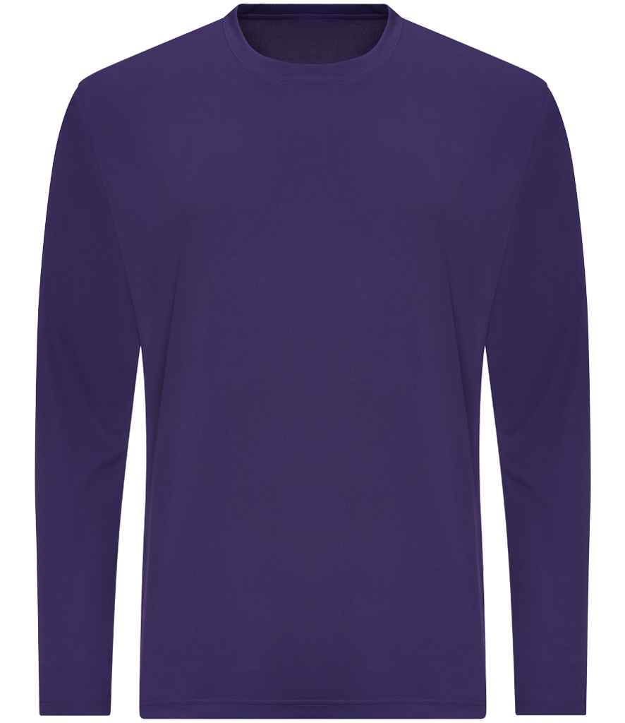 AWDis Cool Long Sleeve Wicking T-Shirt Purple