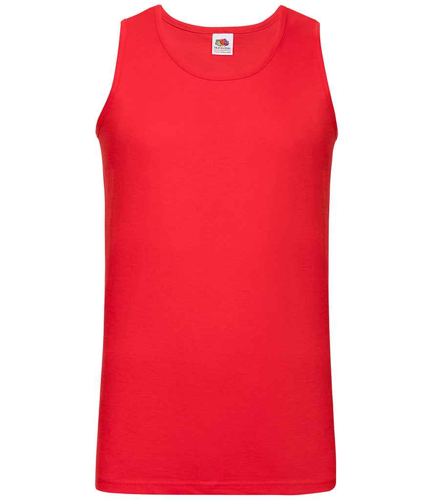Fruit of the Loom Athletic Vest Red