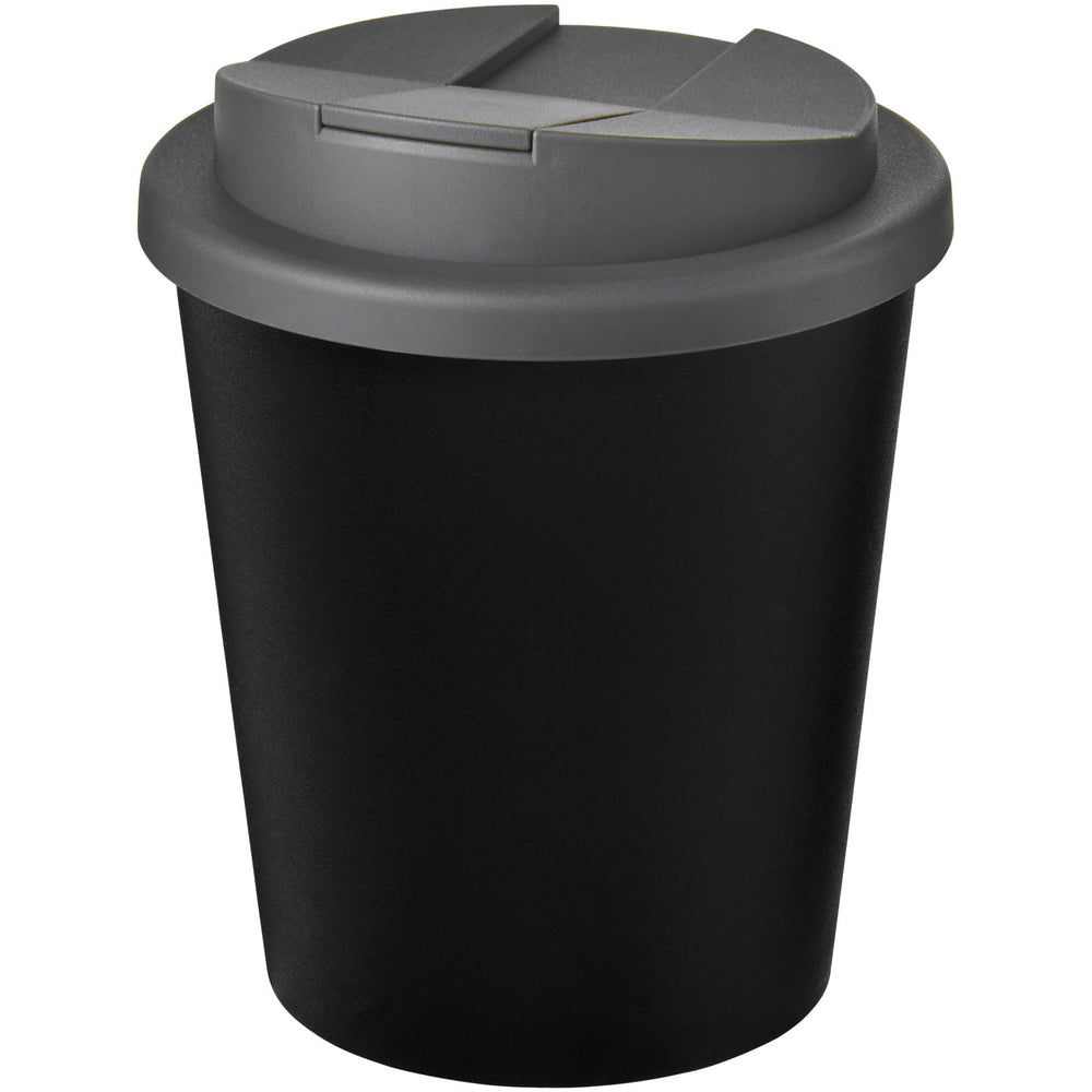 Branded Americano® Espresso Eco 250 ml recycled tumbler with spill-proof lid