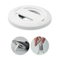 Phone holder and bottle opener
