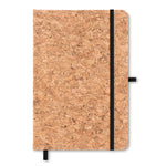 Branded A5 cork notebook 96 lined