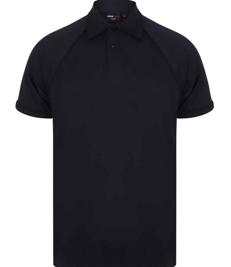 Finden + Hales Performance Piped Polo Shirt Navy/Navy