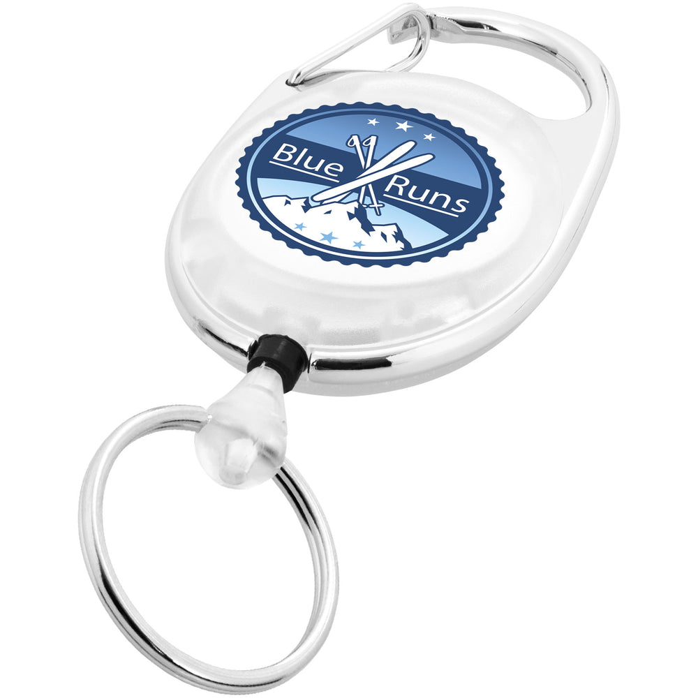 Branded Gerlos roller clip keychain