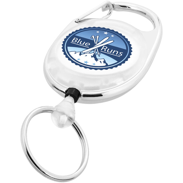 Branded Gerlos roller clip keychain