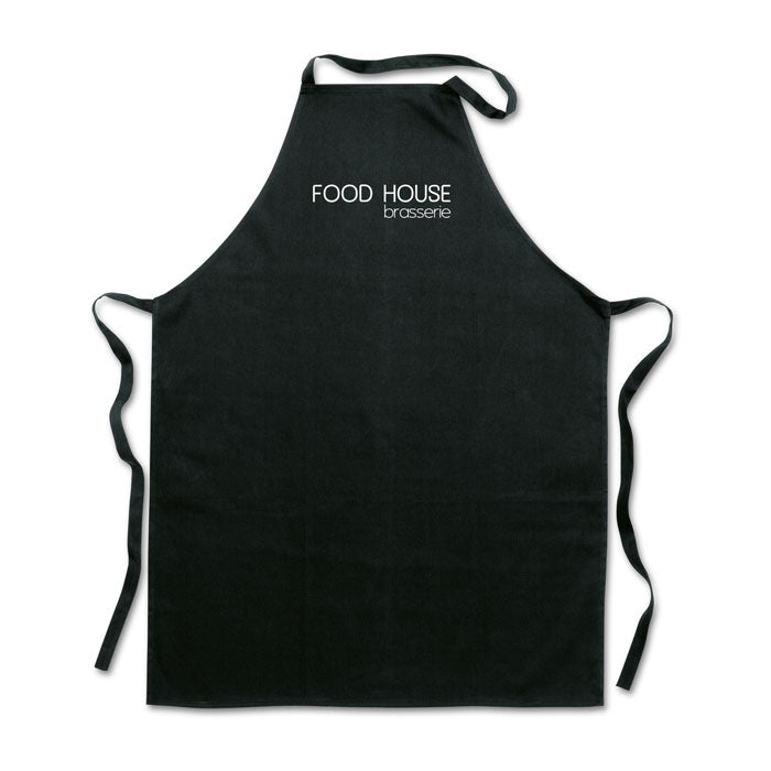 Kitchen apron in cotton Black