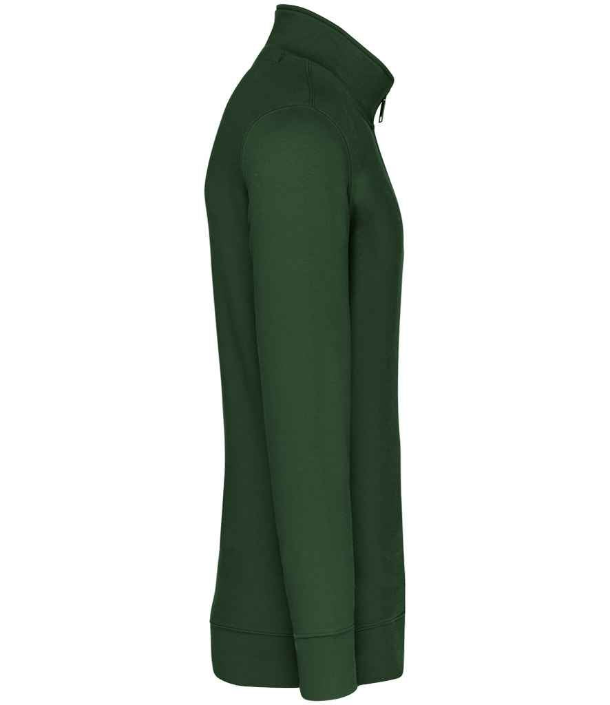 Kariban Zip Neck Sweatshirt Forest Green