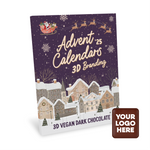 Advent Calendars, Maxi Advent Calendar, Vegan Dark Chocolate, 3D Branding Bespoke