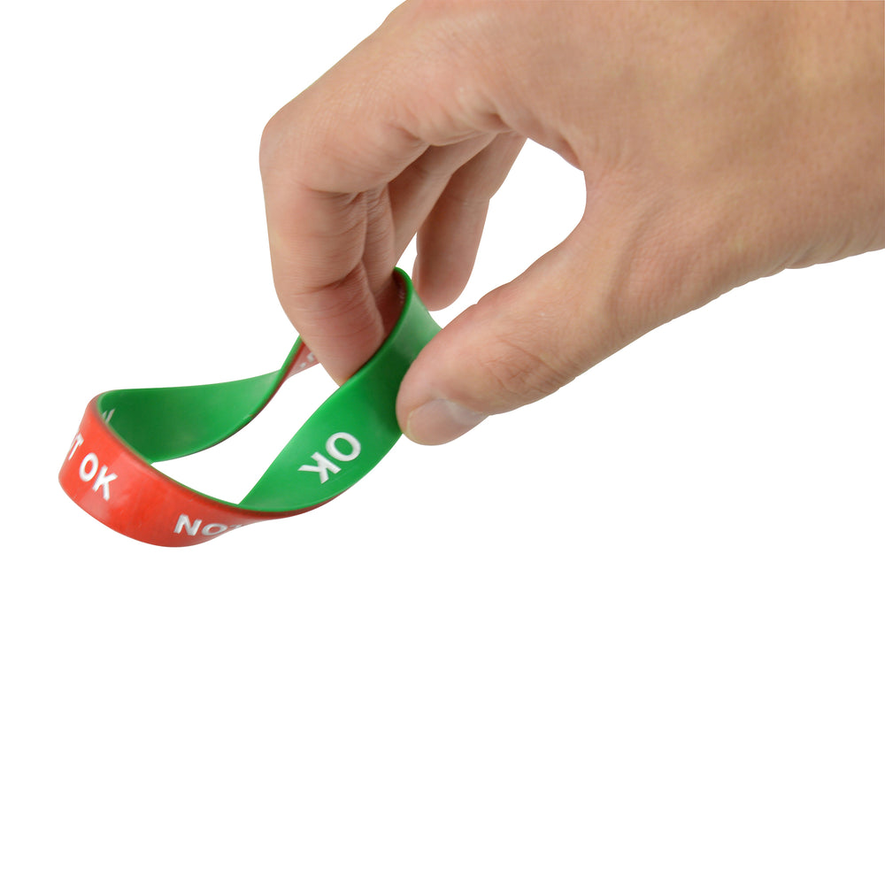 Branded Double Sided Silicon Wrist Band