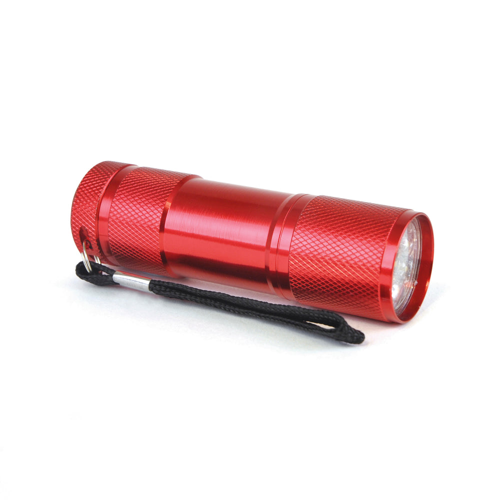 Sycamore Solo 9 Led Metal Torch with batteries included