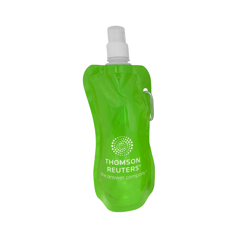 Promotional Foldable water bottle | Roll up Eco Bottle with Carabiner
