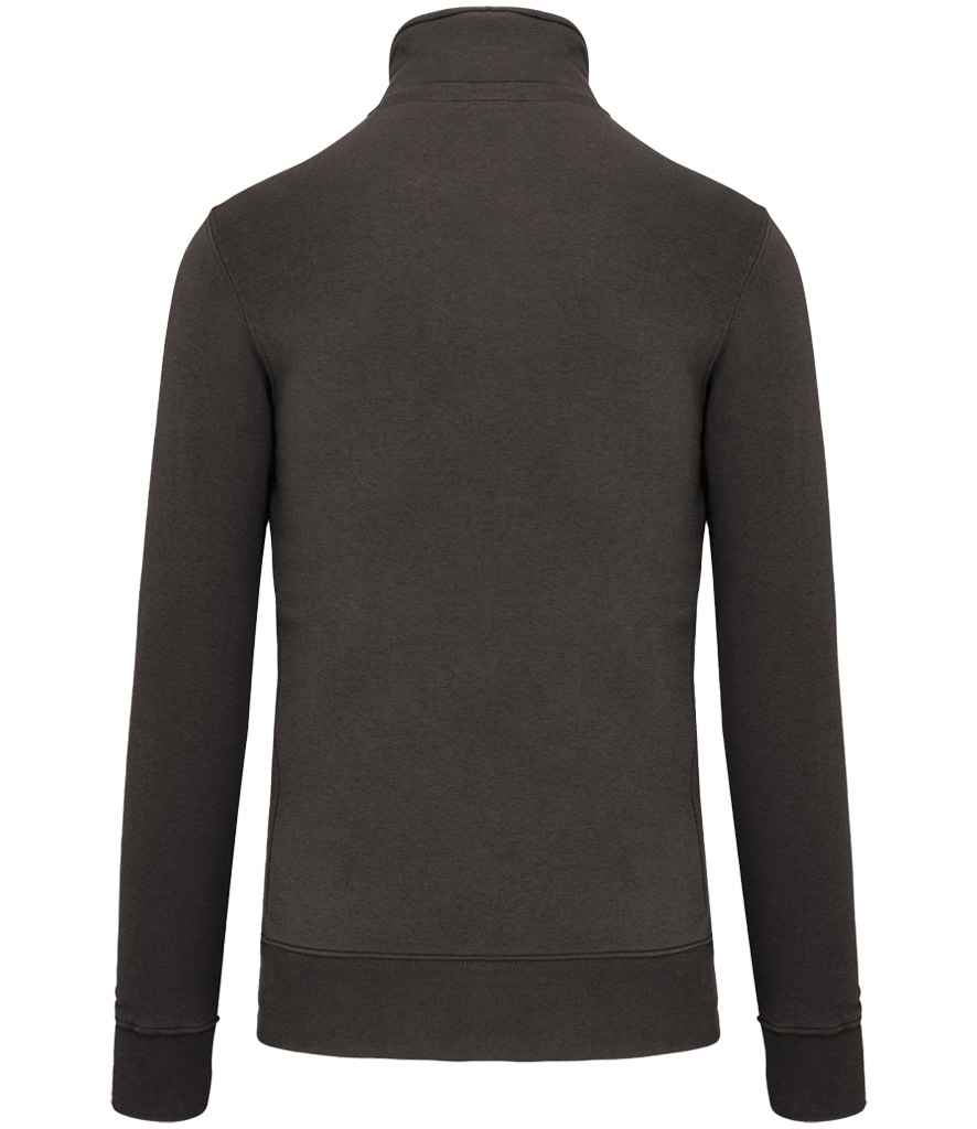 Kariban Zip Neck Sweatshirt Dark Grey