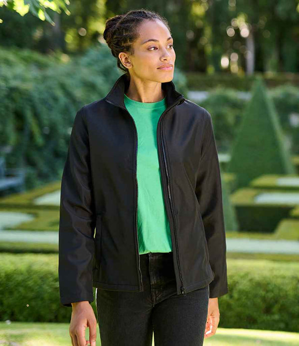 Regatta Ladies Ablaze Printable Soft Shell Jacket Black/Black