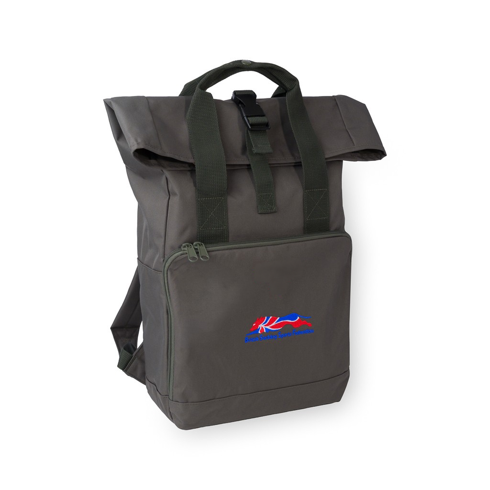 BagBase Recycled Twin Handle Roll-Top Backpack