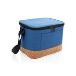 Branded Two tone cooler bag with cork detail